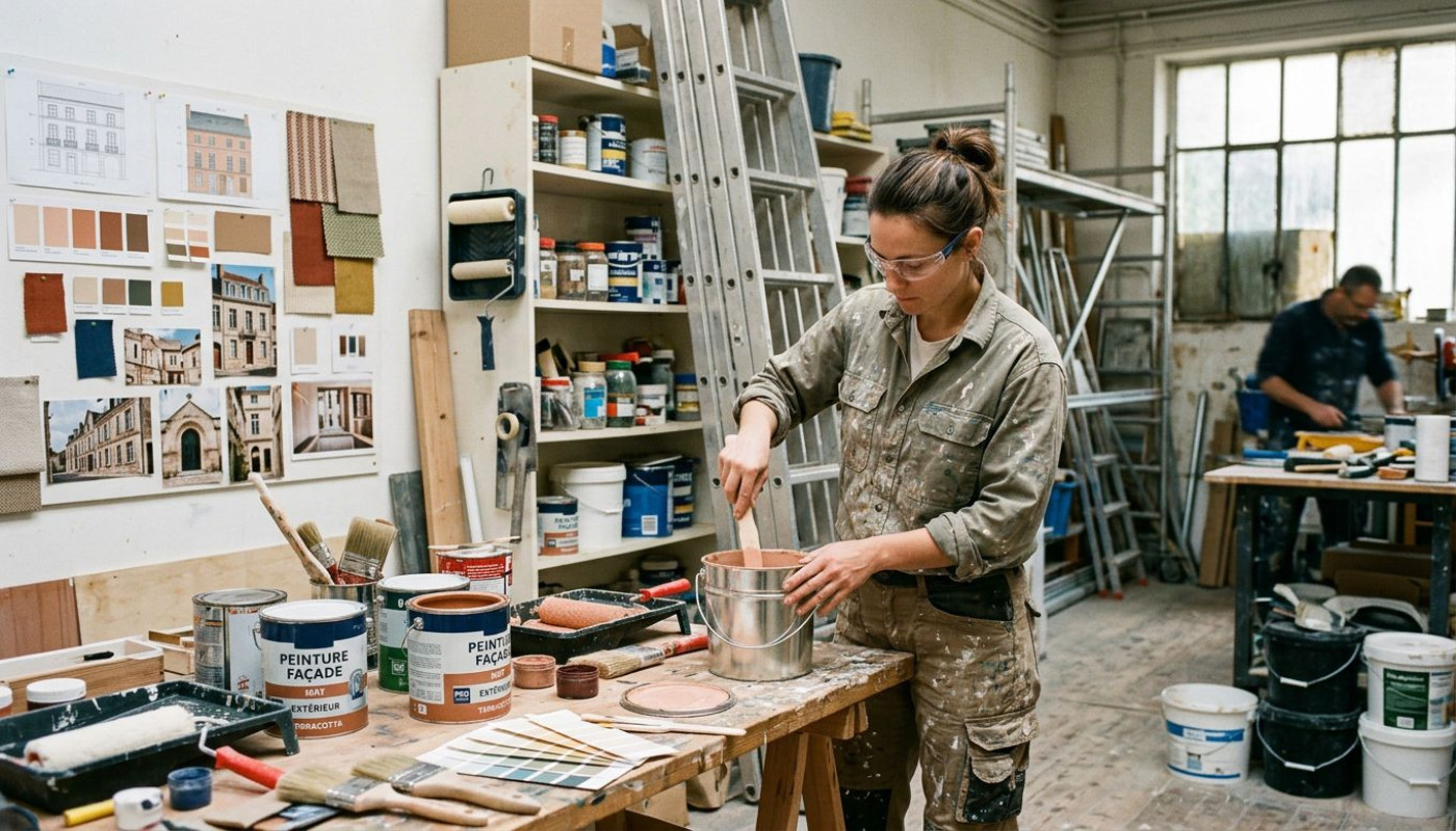 Peinture professionnelle : l’atelier, point de départ d’un projet de façade réussi